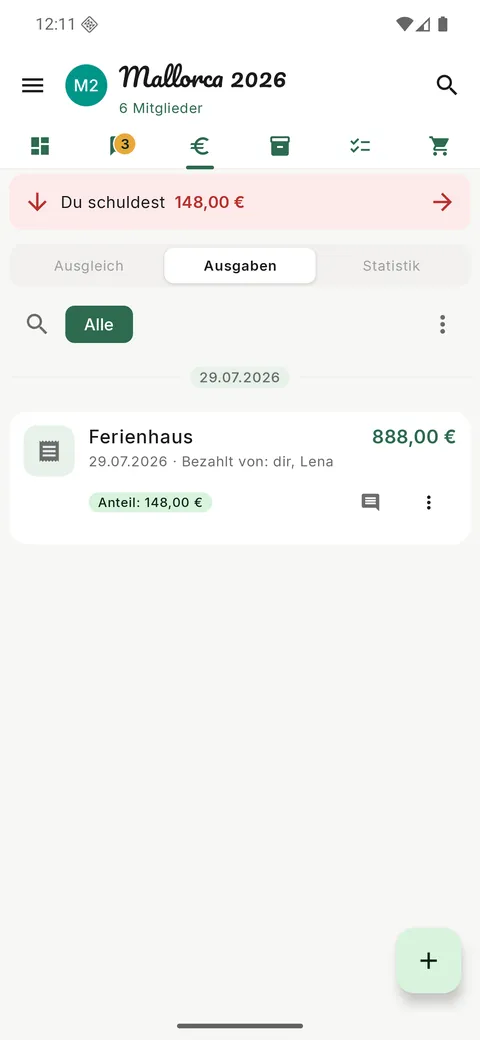 Kosten teilen
